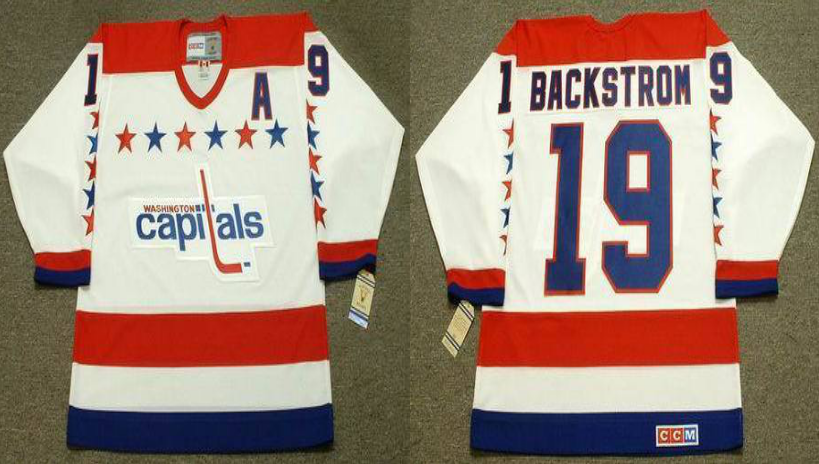 2019 Men Washington Capitals #19 Backstrom white CCM NHL jerseys